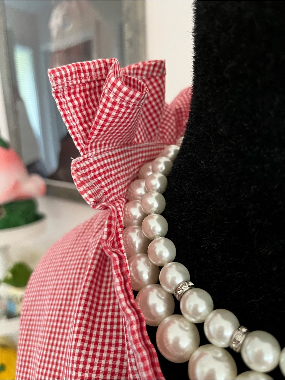 Ralph Lauren Red Gingham Button-Down Shirt - Picture 5 of 9